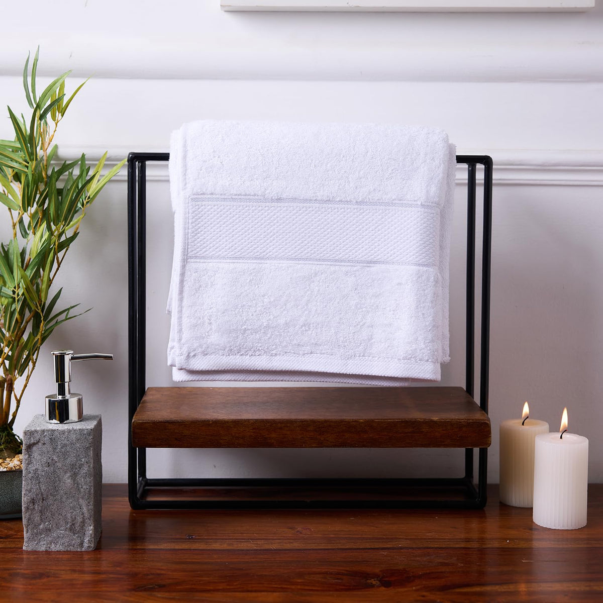 BAMBOO SOUL bamboo bath towel — White