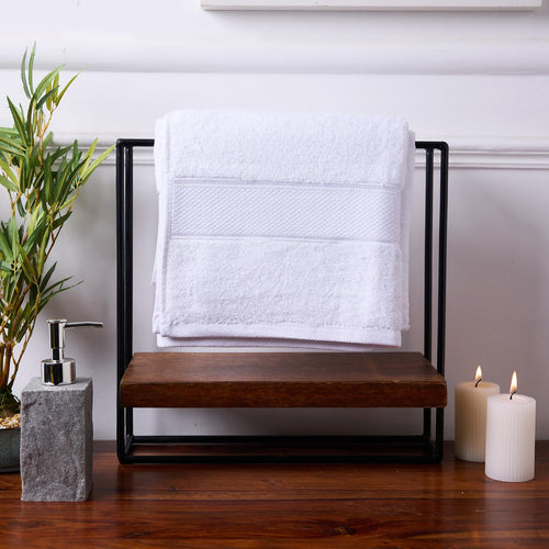 BAMBOO SOUL bamboo bath towel — White