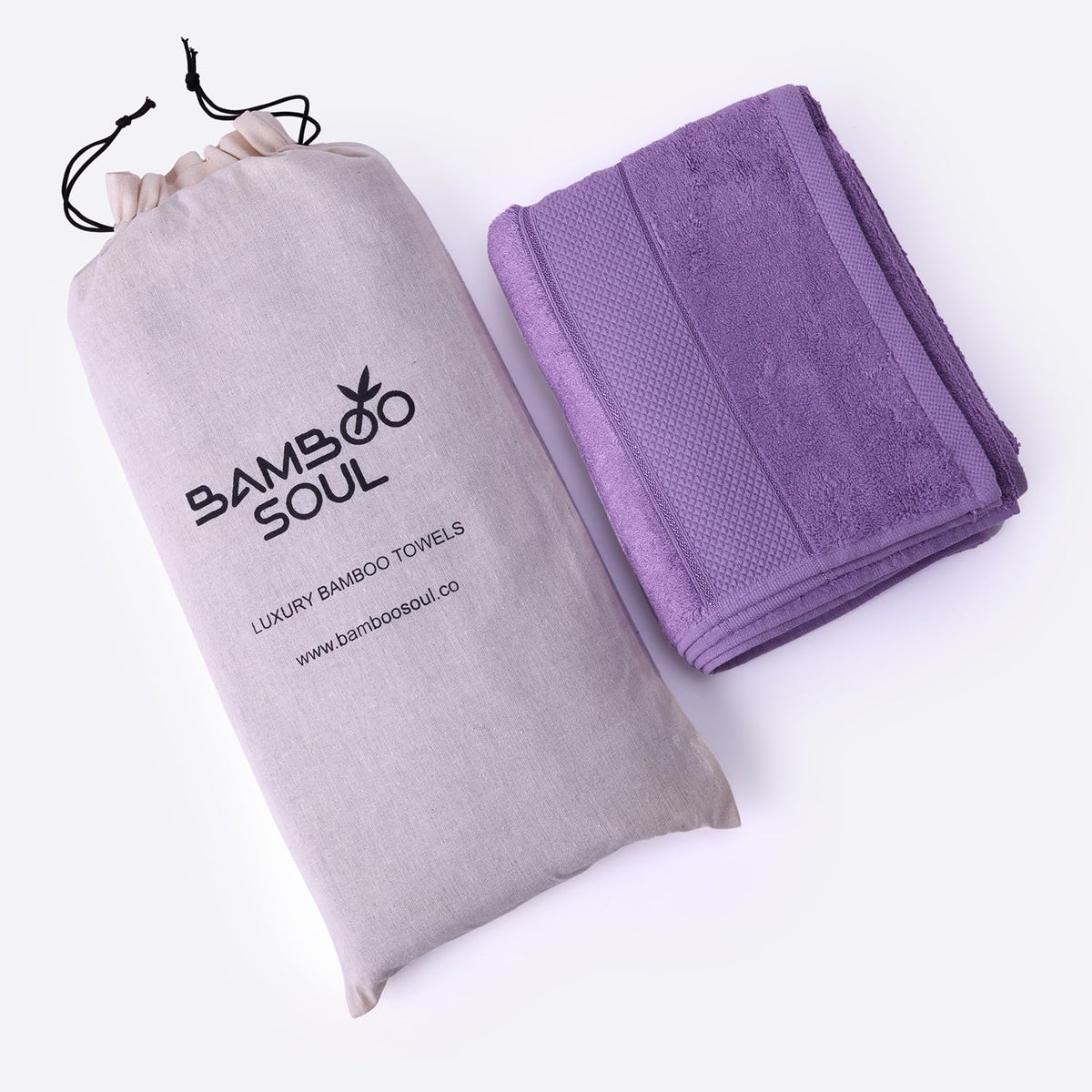 BAMBOO SOUL bamboo bath towel Purple detail 5