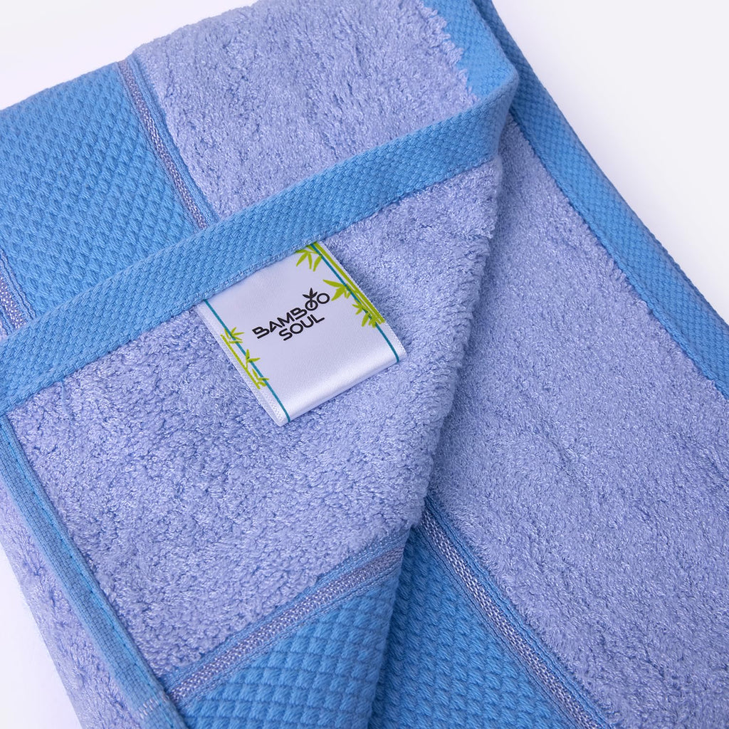 BAMBOO SOUL bamboo bath towel Sky Blue detail 3