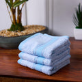BAMBOO SOUL bamboo face towel — Sky Blue