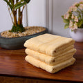BAMBOO SOUL bamboo face towel — Yellow