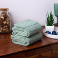 BAMBOO SOUL bamboo hand towel — Mint Green