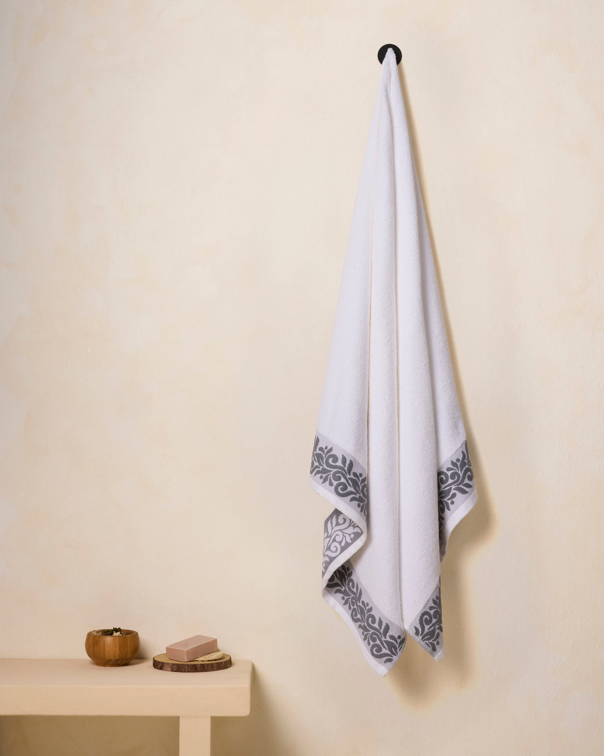 BAMBOO SOUL — Fashion Imperial 400 GSM Bath Towel — Charcoal Grey