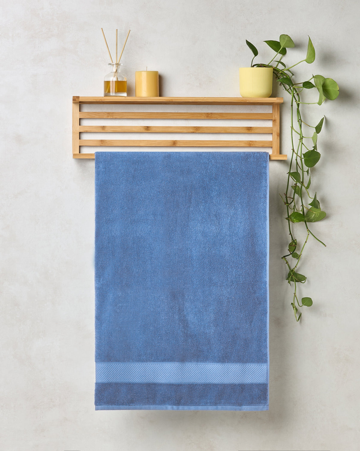 BAMBOO SOUL — Bamboo Cotton — Bath Towel — 400 GSM — Nautical Blue