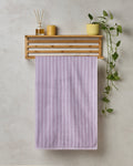 BAMBOO SOUL — Elite Pin Stripe — Bath Towel — 350 GSM — Orchid Lavender