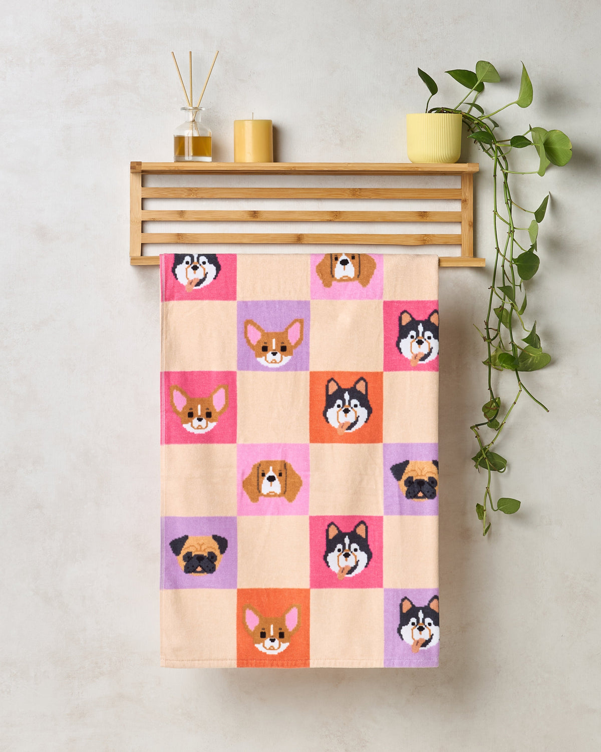 BAMBOO SOUL — Play Collection — Bath Towel — 350 GSM Cotton — Paw Wow