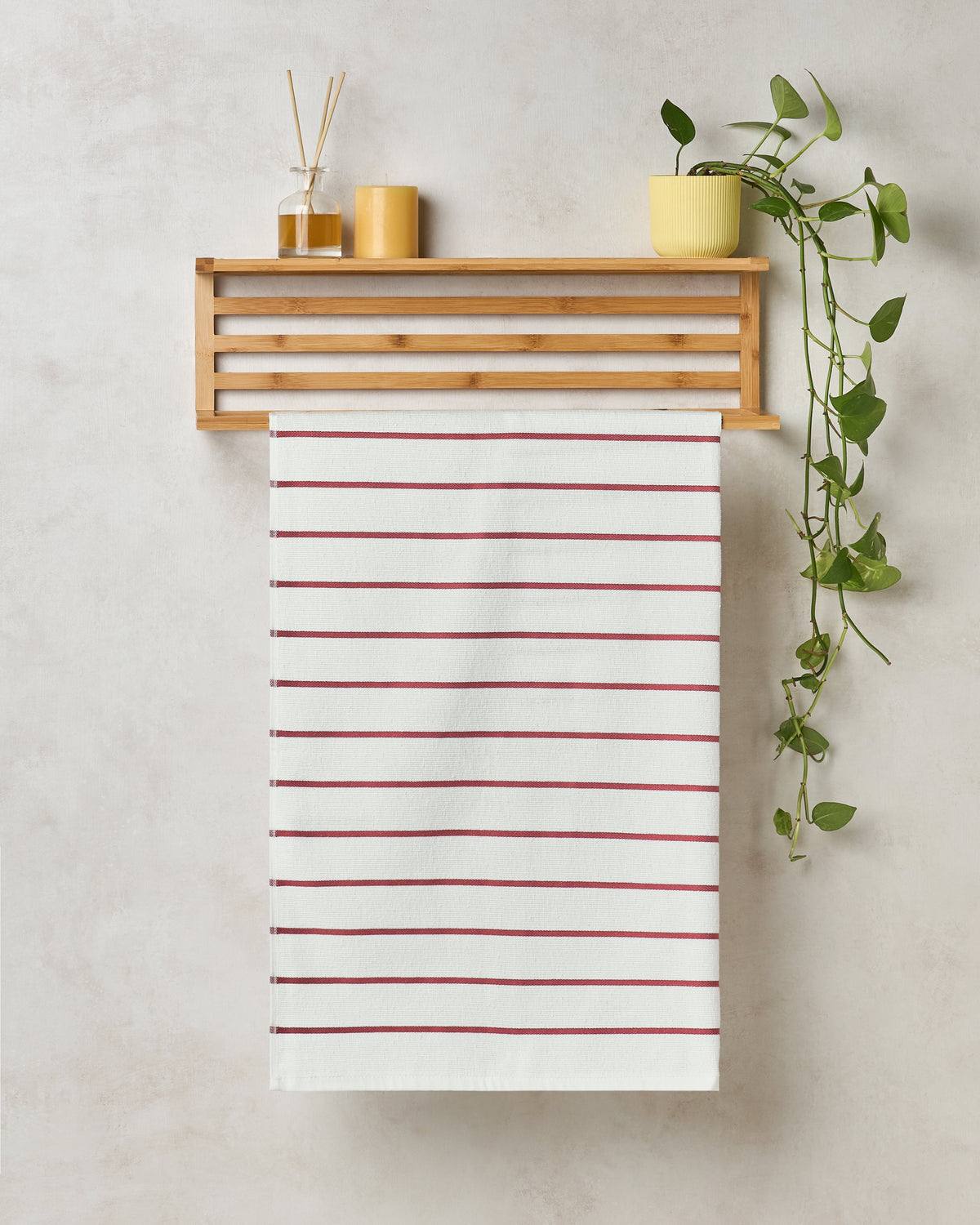 BAMBOO SOUL — Comfort Collection — Bath Towel — 300 GSM 100% Cotton — Chili Red