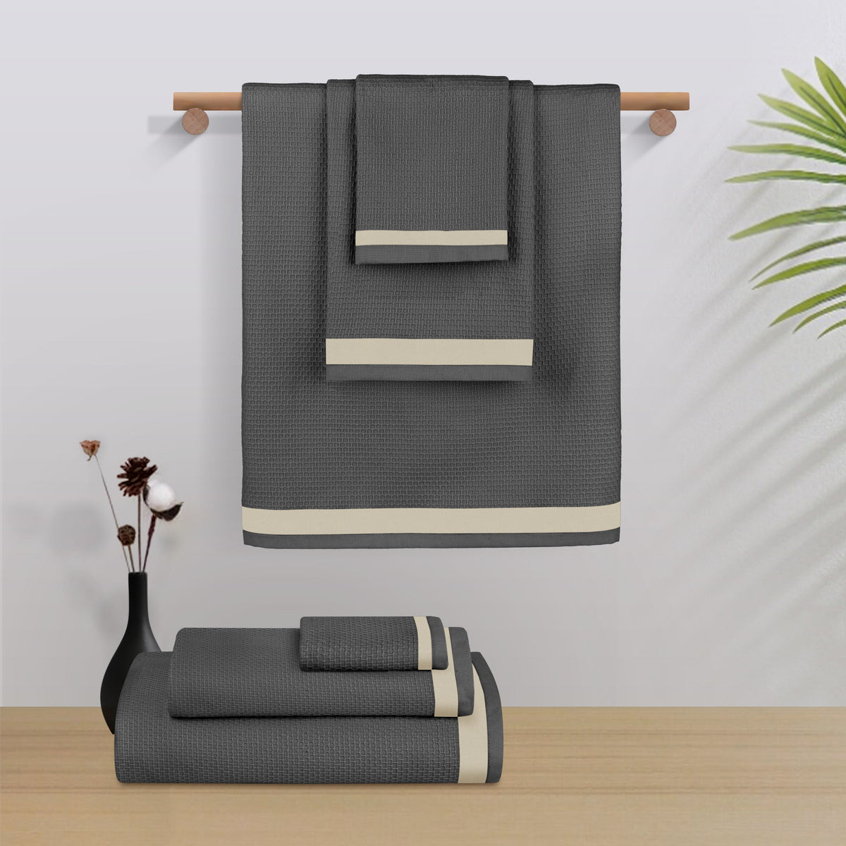 BAMBOO SOUL — Elite Collection — Bath Towel — 350 GSM — Shadow Grey