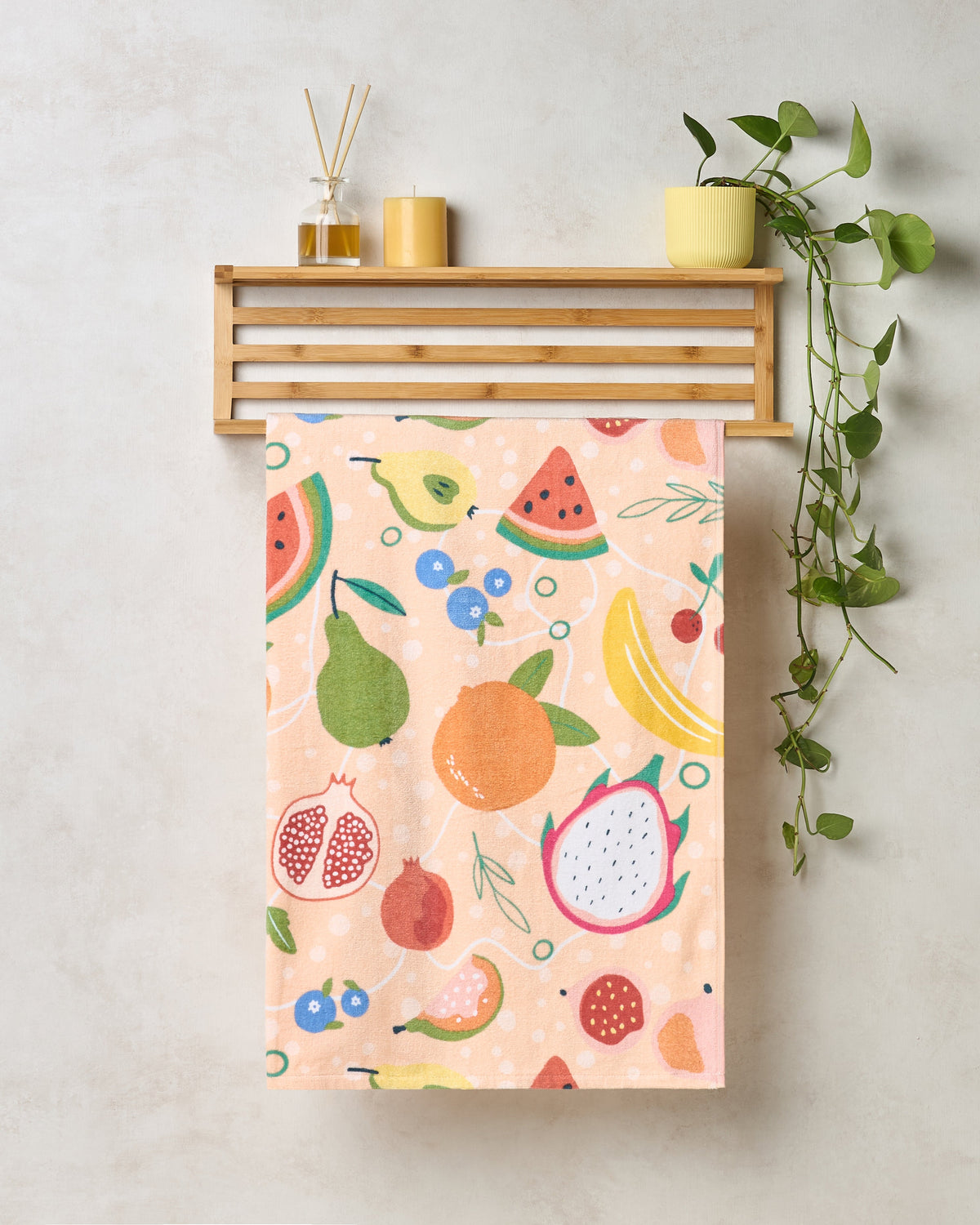 BAMBOO SOUL — Play Collection — Bath Towel — 350 GSM Cotton — Fruitalicious
