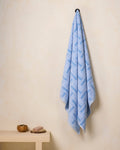 BAMBOO SOUL — Fashion Greek Grace 500 GSM Bath Towel — Angle Blue